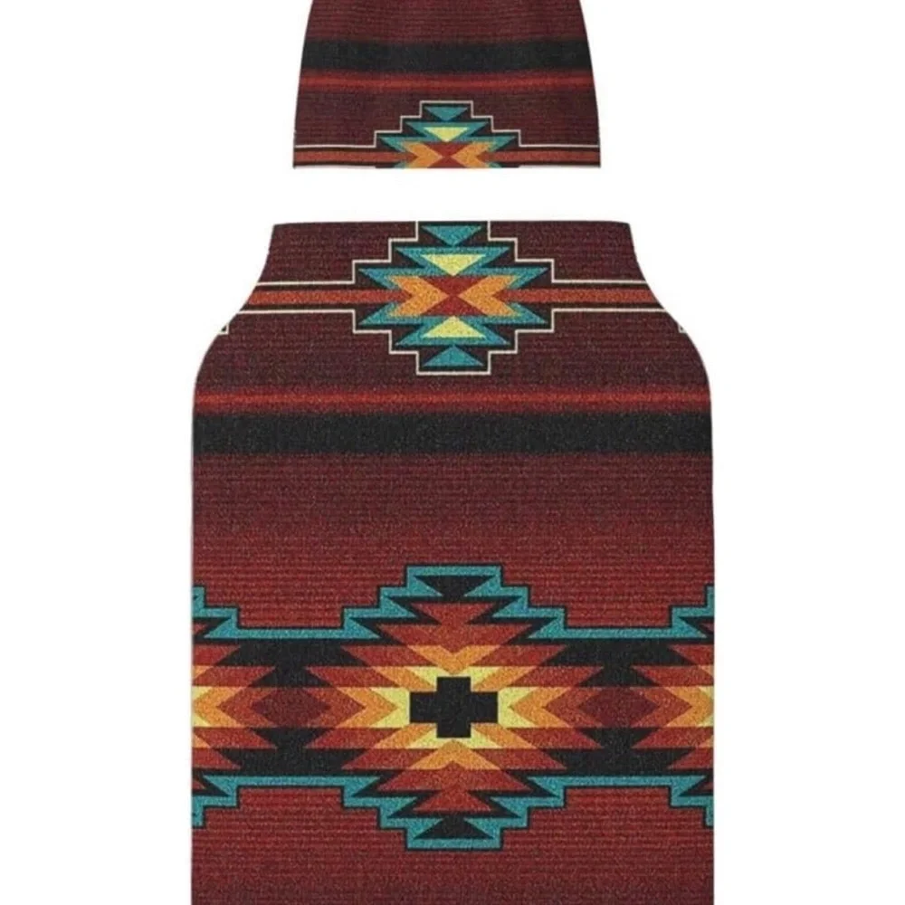 Western Aztec Swaddle and Hat Set for Newborn